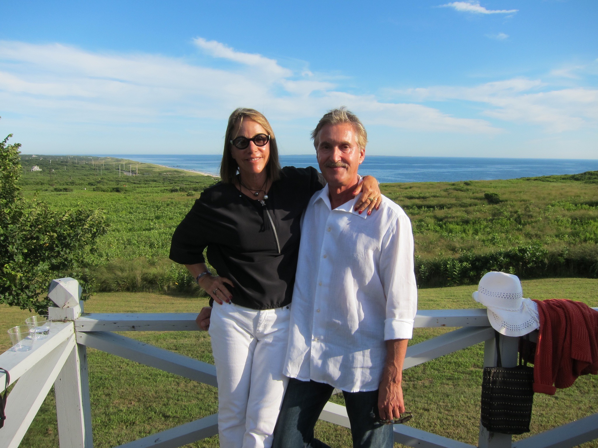 Michael and Andrea Norkus at the vineyard