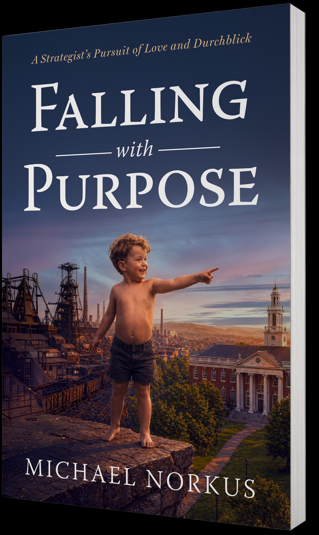 Falling With Purpose by Michael Norkus — 3D book cover
